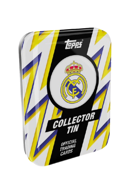 2025-26 Topps Real Madrid Collector Tin (35 Cards) | 2 Parallels + 3 Limited Editions