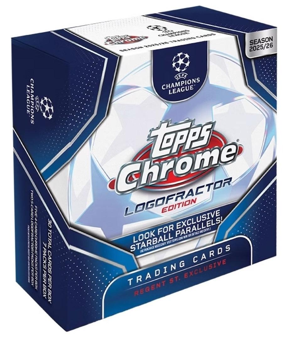2025-26 Topps Chrome LogoFractor UEFA Product Configuration