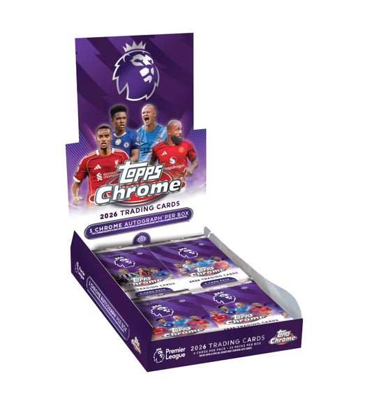 2025-26 Topps Chrome Premier League Hobby Box